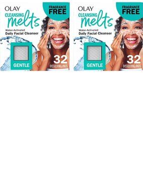 2-Pack OLAY Cleansing Melts Water-Activated Daily Facial Cleanser Fragrance-Free